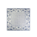 Floral Border Speckled Panel Square Scarf