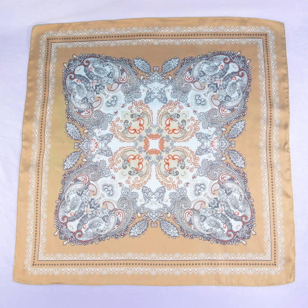 Red Ornate Paisley Scarf