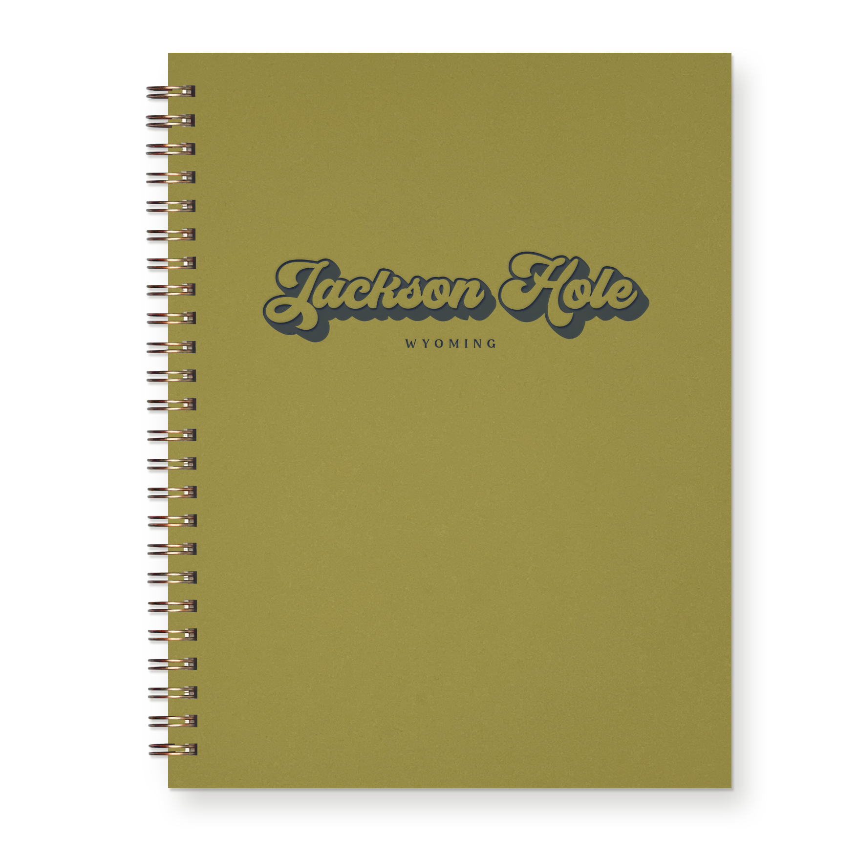 Lake Keowee Retro Script Journal: Lined Notebook: Sage Green Cover