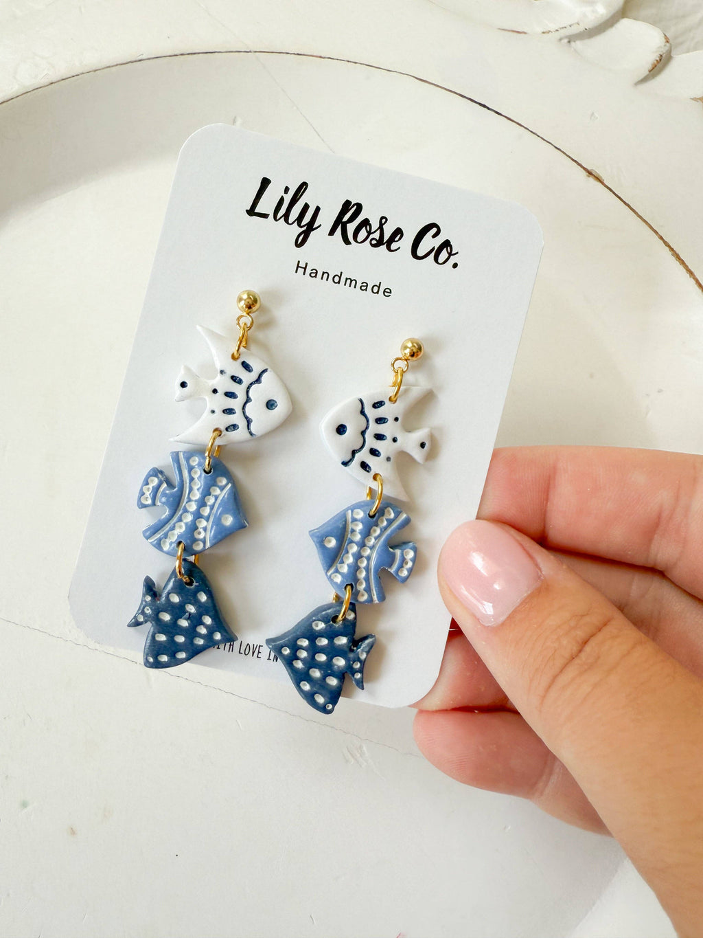 Fish 3 Tier Earrings