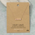 Gold Dipped Sea Life Bar Pendant Necklace