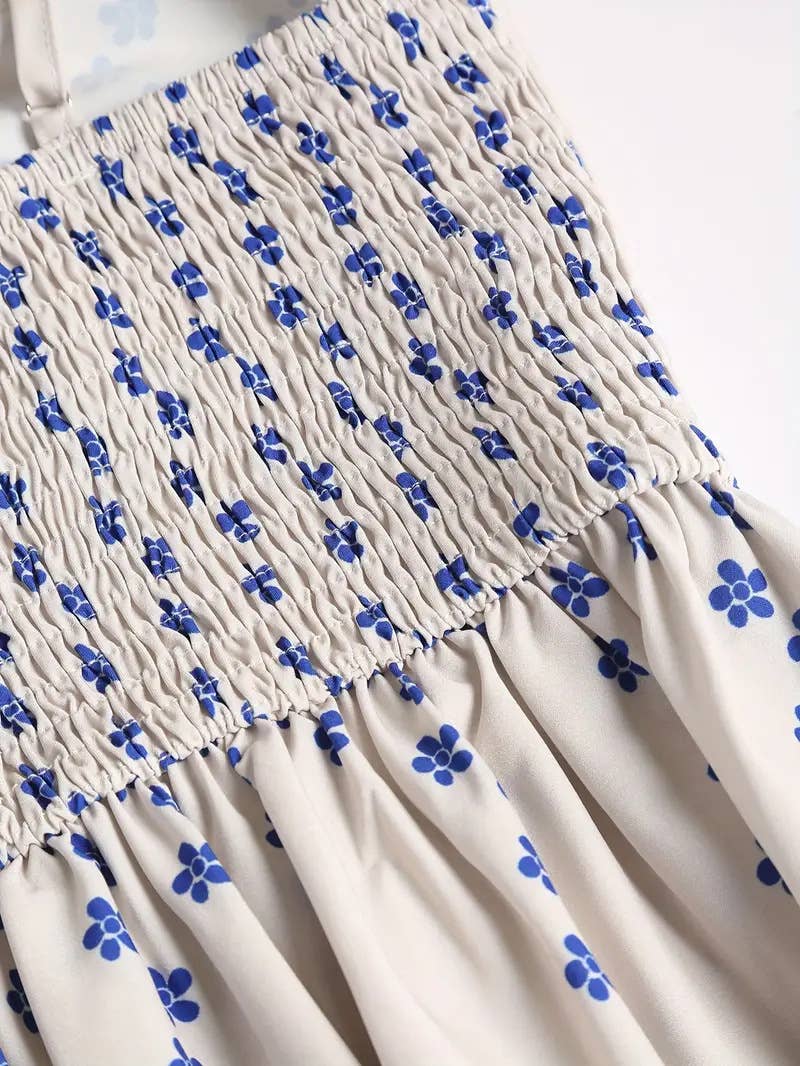 Mackerel Sundress: Blue / XL