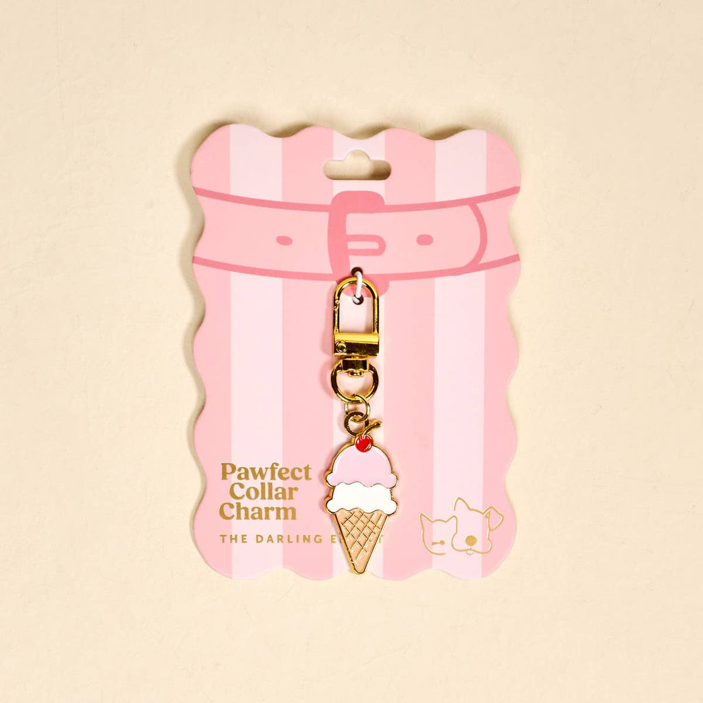 Pawfect Collar Charm–Ice Cream Cone