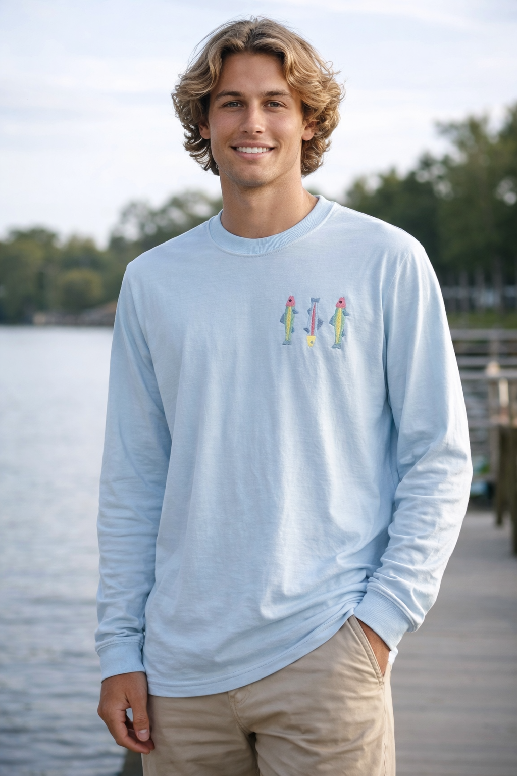 Lakeside Trio Embroidered Tee