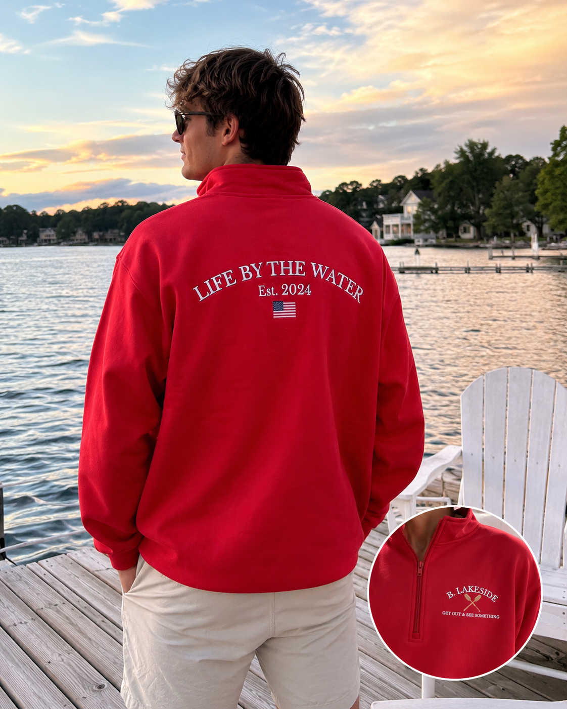 Life By The Water Quarter Zip