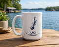 Lake Keowee Outline Lake Coffee Mug