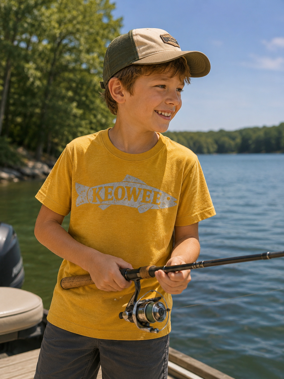 Keowee Trout Tee- youth