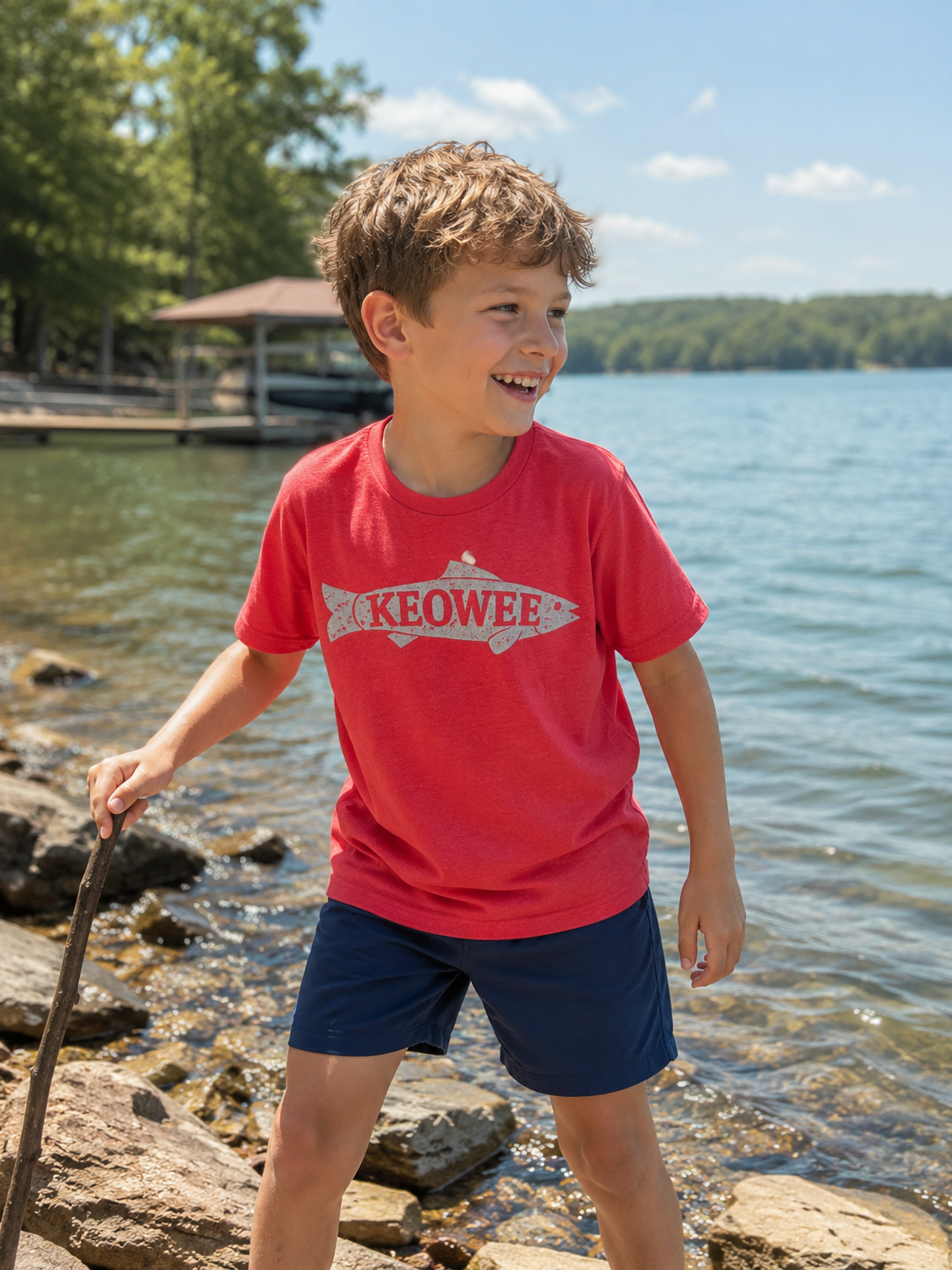 Keowee Trout Tee- youth