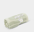 Home Blanket - Sage Green & Off White