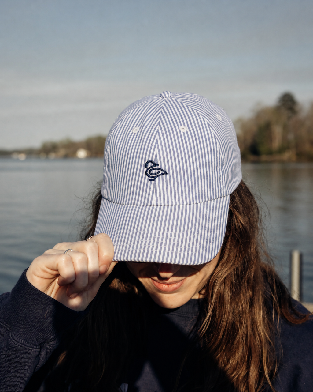 Lakeside Seersucker Cap