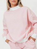 Oversized Mock Neck & Shorts : Pink / S