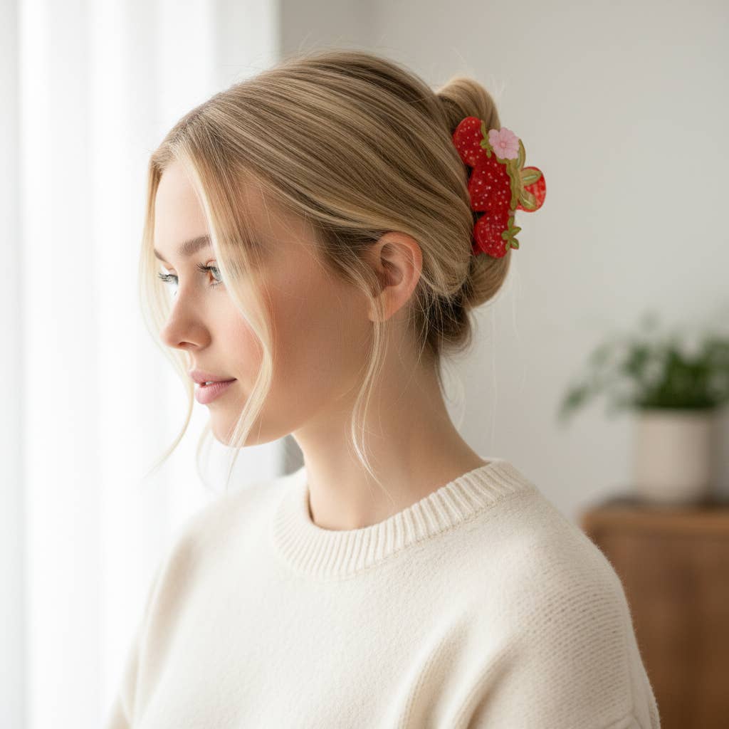 Strawberry Claw Clip