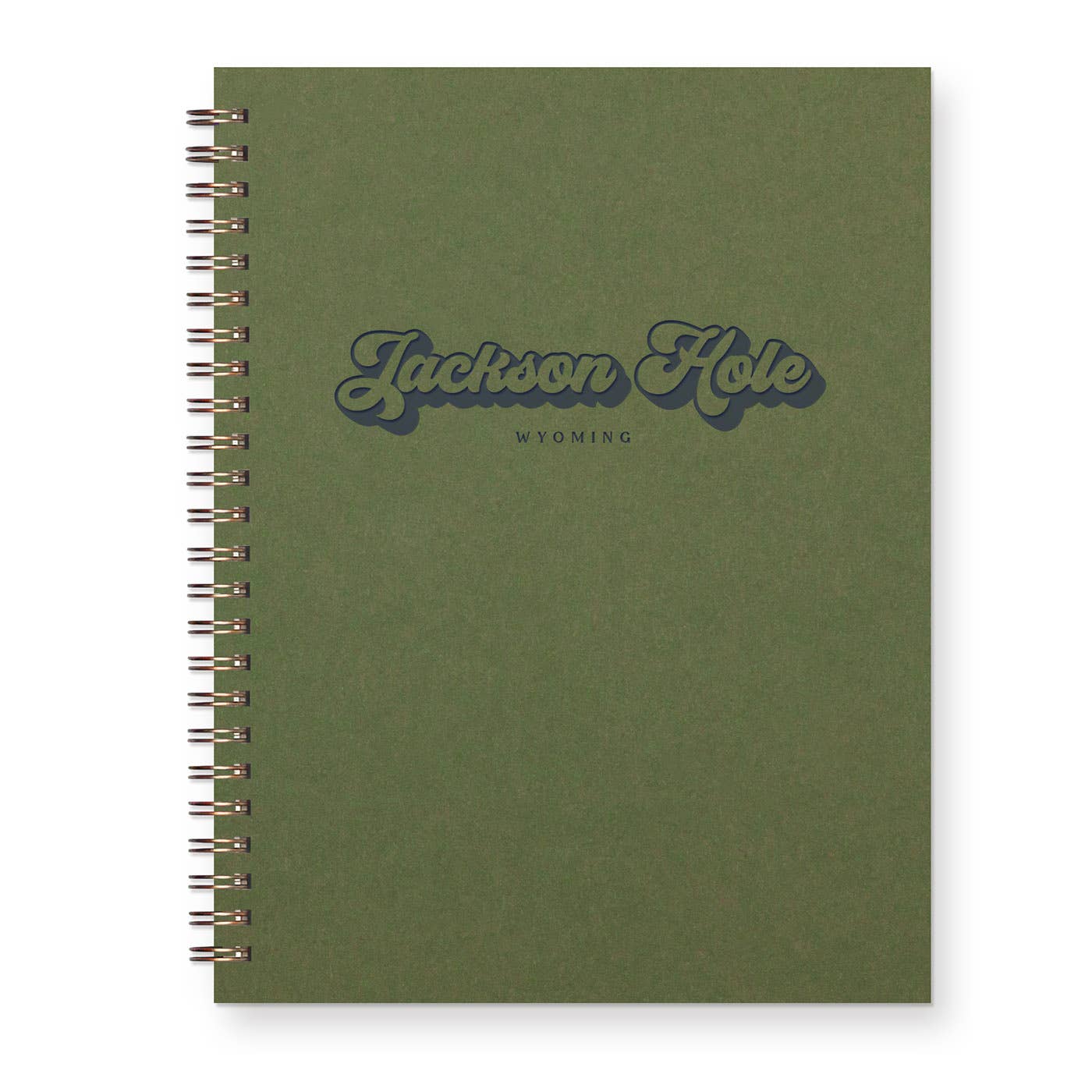 Lake Keowee Retro Script Journal: Lined Notebook: Sage Green Cover