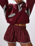 Sweatshirt & Shorts Sporty Set