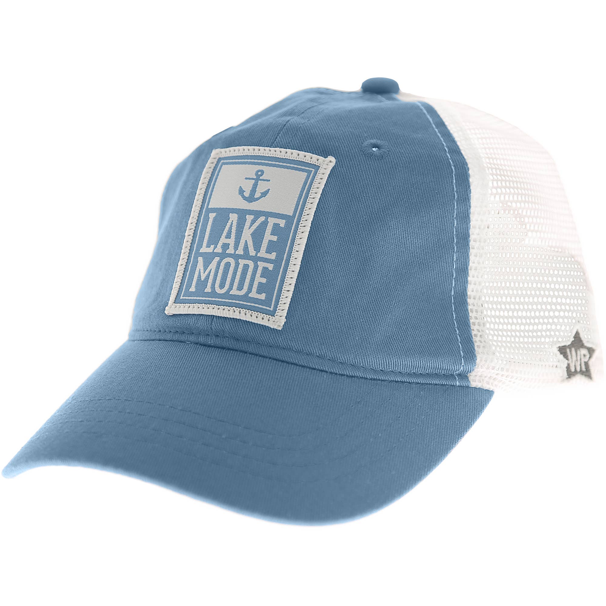 Lake Icon - Cadet Blue Adjustable Mesh Hat