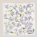 Purple Botanical Flower Scarf