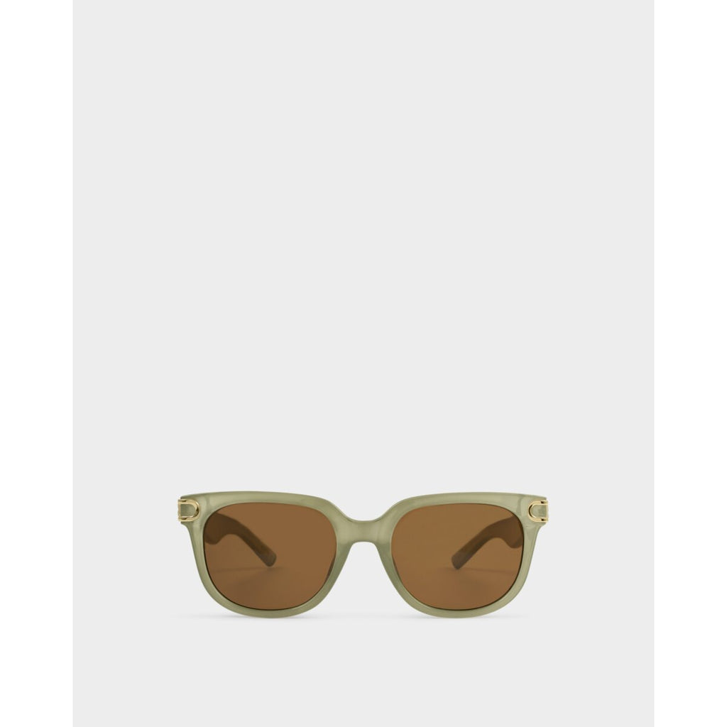 Manhattan Sunglasses - Frosted Green Transparent