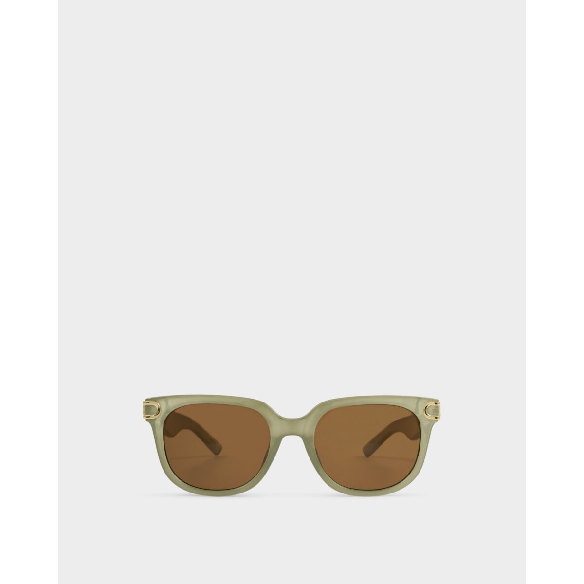 Manhattan Sunglasses - Frosted Green Transparent