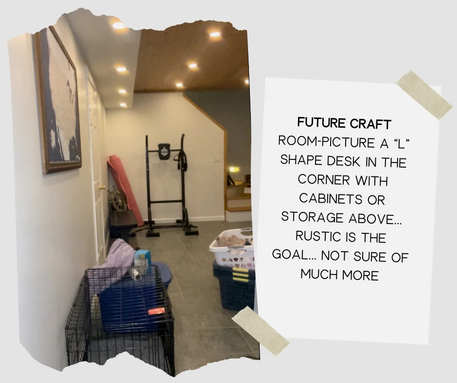 Basement Craft Room