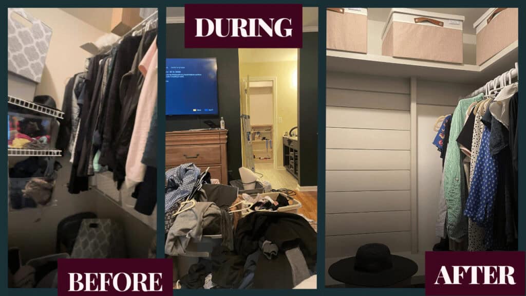 Closet remodel transformation