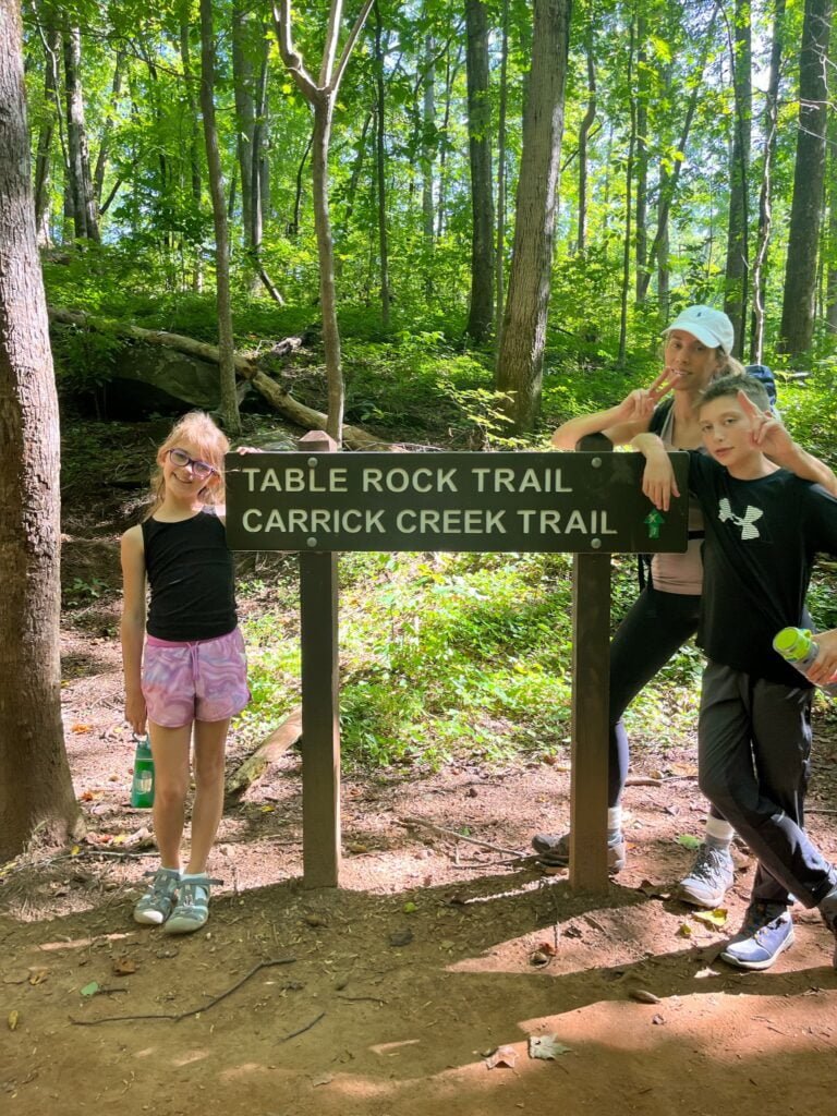 Table Rock Sign On Trail