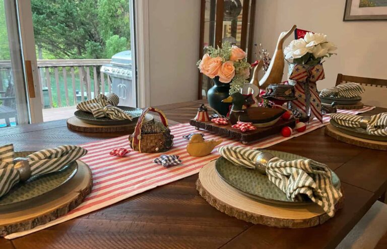 Lake House Decorating Ideas on a Budget: Create a Lakehouse Tablescape