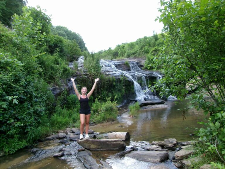 Waterfalls Near Lake Keowee South Carolina